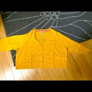 Fun 2X midi cardigan in golden yellow
